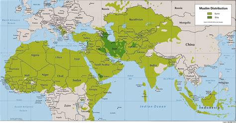 Muslim Sects Map