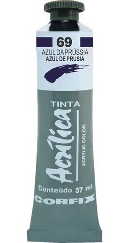 Tinta Acr Lica Corfix Ml Cor Azul Da Pr Ssia G Mercadolivre