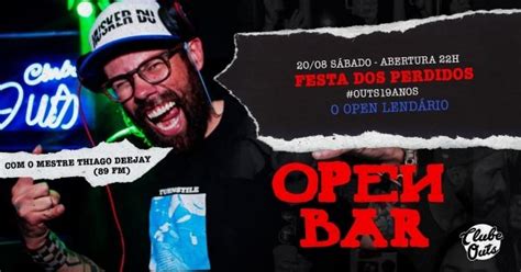 Festa Dos Perdidos Open Bar Pista Rock Pista Funk Pop