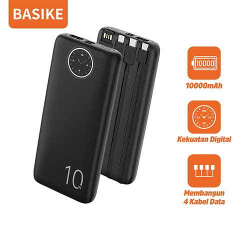 Power Bank Powerbank Fast Charging Kapasitas Nyata 10000mAh BASIKE Asli