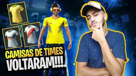 FREE FIRE AO VIVOCAMISAS DE TIME VOLTARAM PEGUE A SUA LIVE ON