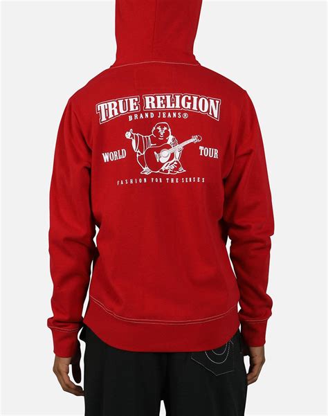 True Religion Classic Logo Zip Up Hoodie Dtlr