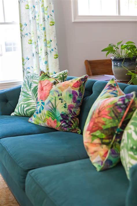 Blue and Green Living Room in Raleigh - LK Design: Home Interior ...