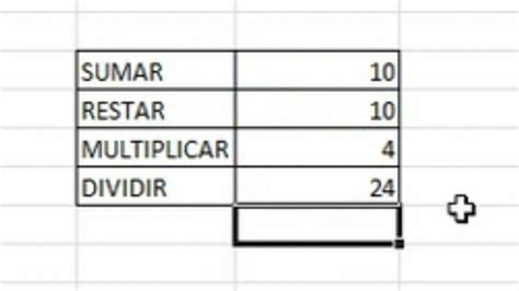 Excel Como Sumar Restar Multiplicar Y Dividir Youtube