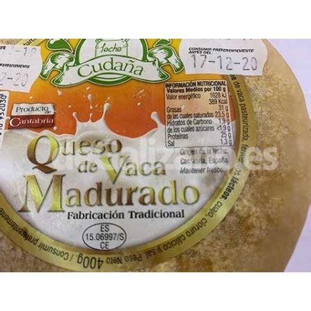 Queso de Vaca Madurado Cudaña 450grs