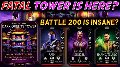 Mk Mobile Fatal Dark Queen S Tower Is Here Early Diamond Rewards And