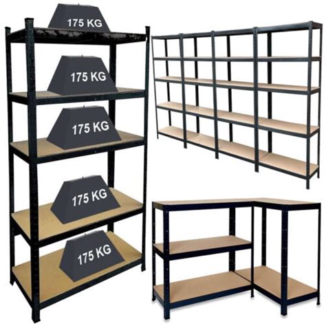 Tier Garage Shelves Shelving Unit Racking Boltless Heavy Duty Storage