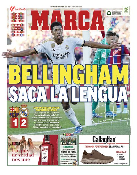 Las Portadas Bellingham Saca La Lengua Y Una Derrota Frustrante Para