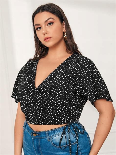 Top W Serduszka Xl Lc Shein Crop Ceny I Opinie Ceneo Pl