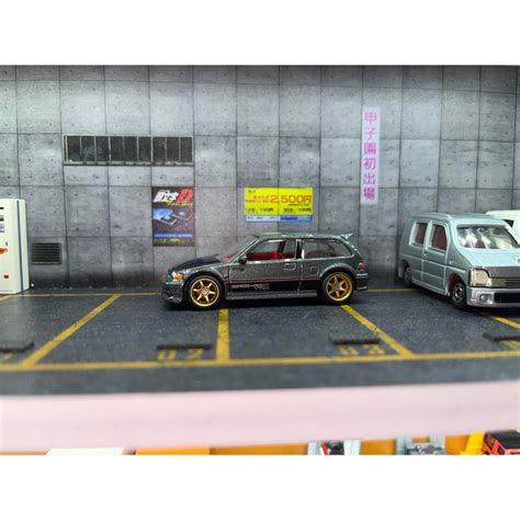 hot wheels 風火輪 90 honda civic ef 螺絲底盤 蝦皮購物