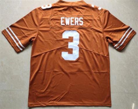 Quinn Ewers Jersey Youth And Adult Black Orange White Stitched Size S