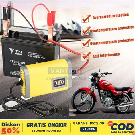 Jual Charger Aki Motor Cas Aki Mobil Portable Otomatis Pengisi Daya Aki