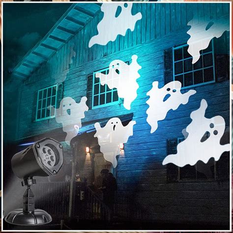 Eambrite Christmas Projector Lights Led White Blue Rotating Snowflake