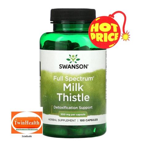 Swanson Premium Full Spectrum Milk Thistle Mg Caps Lazada Co Th