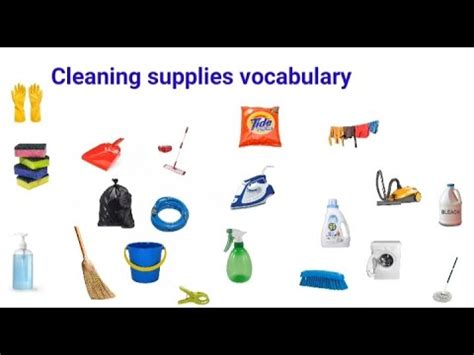 Cleaning Supplies Vocabulary YouTube