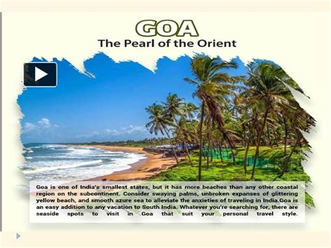 Ppt 10 Best Beaches Of Goa Powerpoint Presentation Free To Download