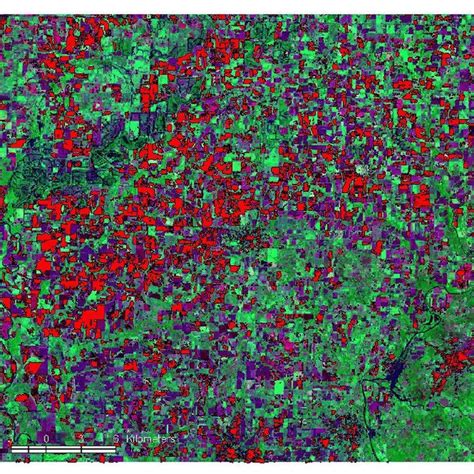 Landsat Tm Image Showing Band Ratio Combinations For