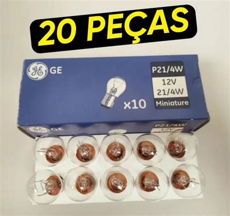 Lampada Ge P21 4w 2 Polos Cristal Pino Y Desencontrado 12v Frete grátis