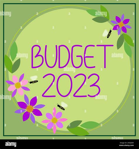 Text Caption Presenting Budget 2023 Concept Meaning Estimate Of Income