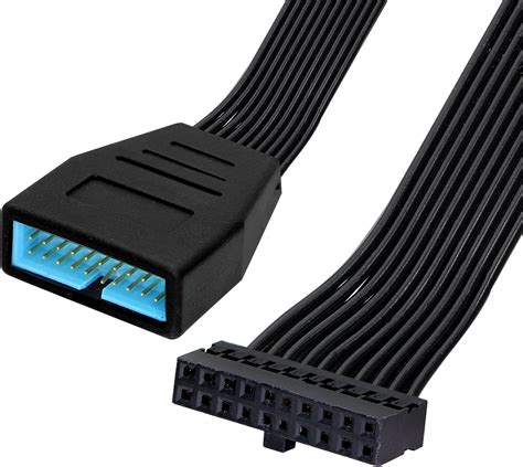 Cablecc Adaptateur d extension USB 3 0 20 broches mâle vers femelle