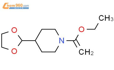 1086389 91 4 4 1 3 dioxolan 2 yl 1 1 ethoxyethenyl piperidine化学式结构式