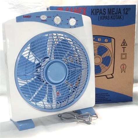 Jual Box Fan Sanex Kipas Angin Kotak Box Fan Kipas Duduk Sanex