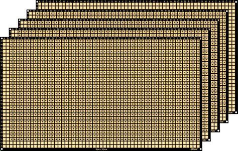 Perf Breadboard Electronics Drok 5pcs 354x591inch Prototype Pcb