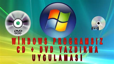 Programsız Cd DVD yazma nasıl yapılır Windows disk yazma YouTube