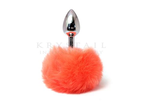 Luminous Orange Bunny Tail Butt Plug Funny Sex Toy Anal Etsy Uk