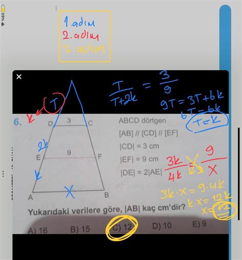 S N F Geometri Sorusu Orant Y Yazar M S N Z Eodev