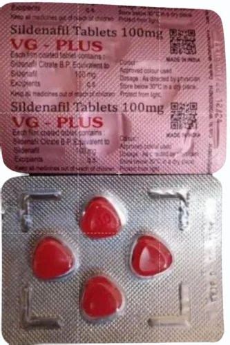 V G Plus 100 Mg Tablet At Rs 100stripe Sildenafil Citrate Tablets In Nagpur Id 2852933344797