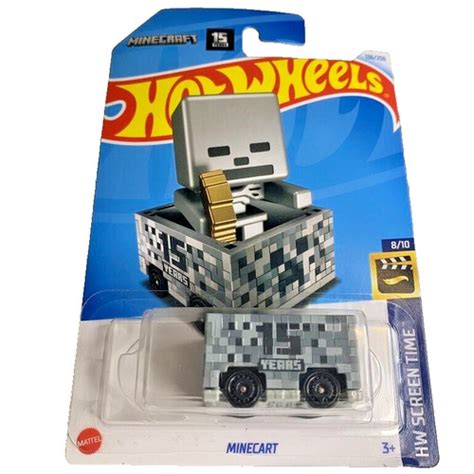 HOT WHEELS MINECART LIGHT GREY HTB BRYAN BENEDICT DESIGN