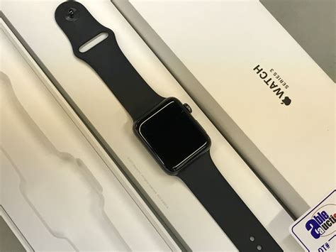 Apple Watch Series 3 Gps 42mm Space Grayaluminum Case With Black Sports