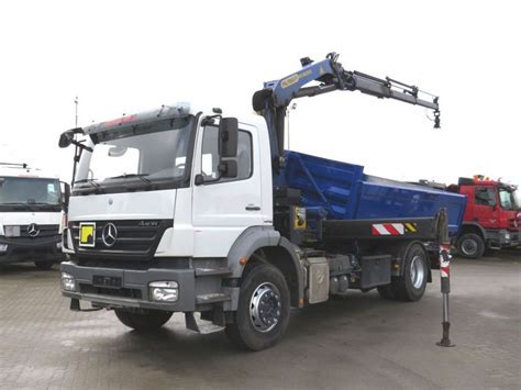 Mercedes Benz Axor 1833 K 2 Achs Kipper Kran Palfinger PK 160 Kipper