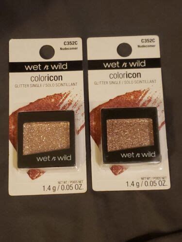 2 Pack Wet N Wild Color Icon Glitter Single Nudecomer C352C 0 05 Oz EBay