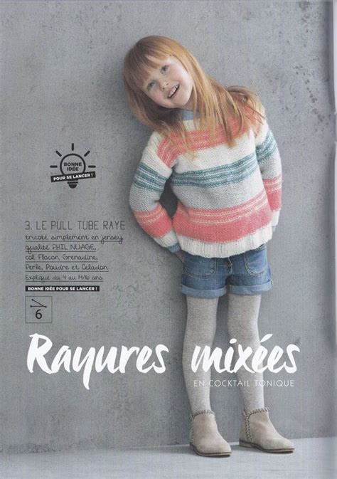 Pull Enfant Phil Nuage Perles Roses Crochet Tricot Pullover