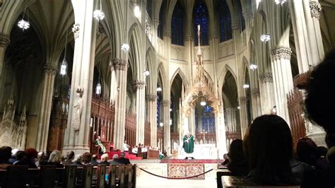 Mass At St Patrick Cathedral Nyc With Cardinal Dolan Youtube