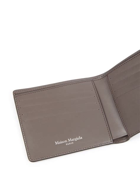 Maison Margiela Four Stitch Leather Card Holder Grey Farfetch