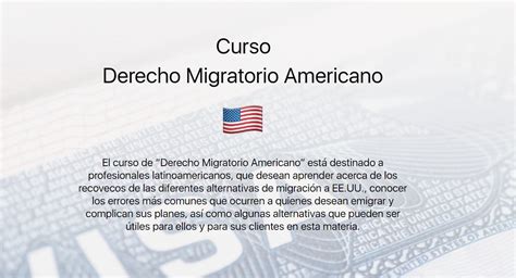 Curso Derecho Migratorio Usa Lawgic