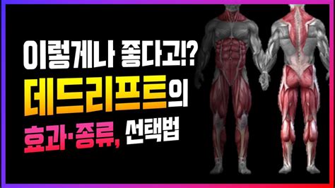 데드리프트가 최고의 운동인 이유와 놀라운 효과 루마니안 컨벤셔널 스모 데드 Youtube