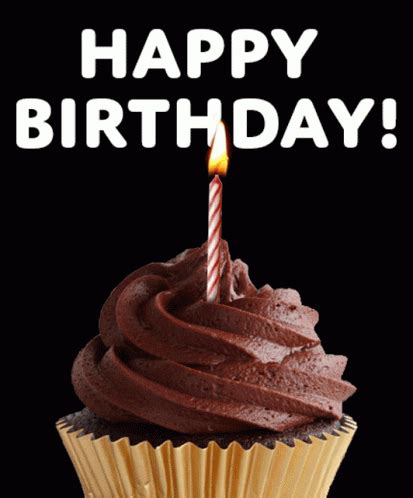 Happy Birthday Cupcake GIF - Share the Joy