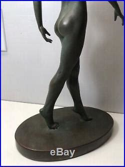 Vintage Art Deco Style Nude Lady Statue Old Virginia Morris Pollak Alva