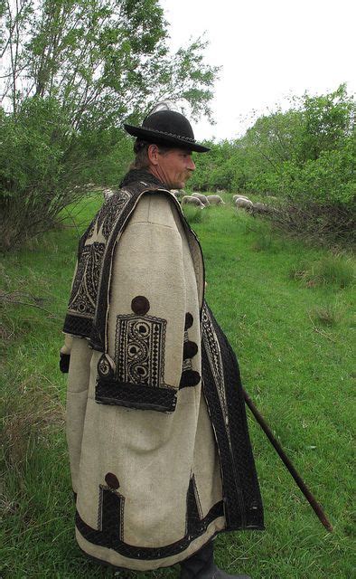 Hungarian Shepherd in traditional coat | Hungarian clothing, Hungarian ...