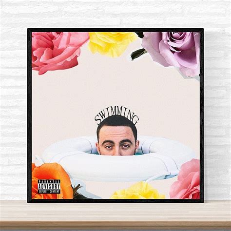 Mac Miller Swimming Music Album Cover Poster Print On Canvas Wall Hd