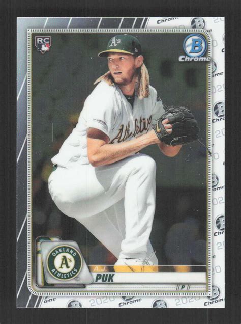 A J Puk Rc Bowman Chrome Oakland Athletics Ebay