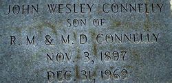 John Wesley Connelly 1897 1969 Mémorial Find a Grave