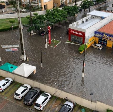 RN Chuva Alaga Ruas em Natal e Parnamirim na Manhã deste Sábado 12