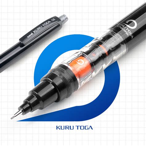 Uni M5-452 Kuru Toga Mechanical Pencil,Pipe Slide 0.5 mm Black