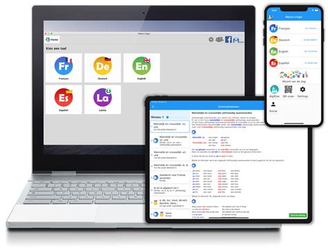 Taal leren met Macco Lingui: Frans, Spaans, Duits, Engels en Latijn