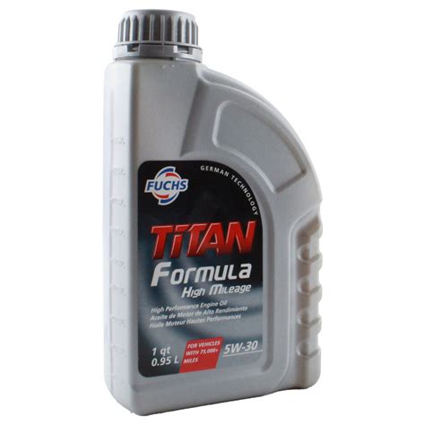 Fuchs Titan Formula High Mileage SAE 5W-30 Engine Oil 1 Quart 601986529 ...